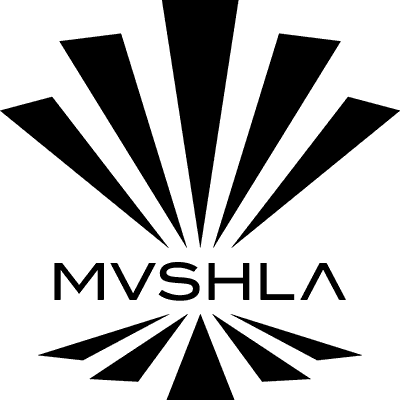 Logo Mushla, päťcípa mušľa